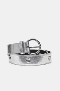 Hammered Star Belt | Silver