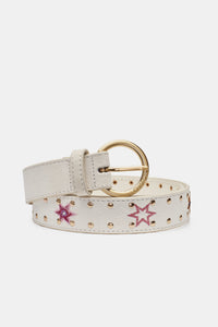 Star Studded Belt | Cosy White