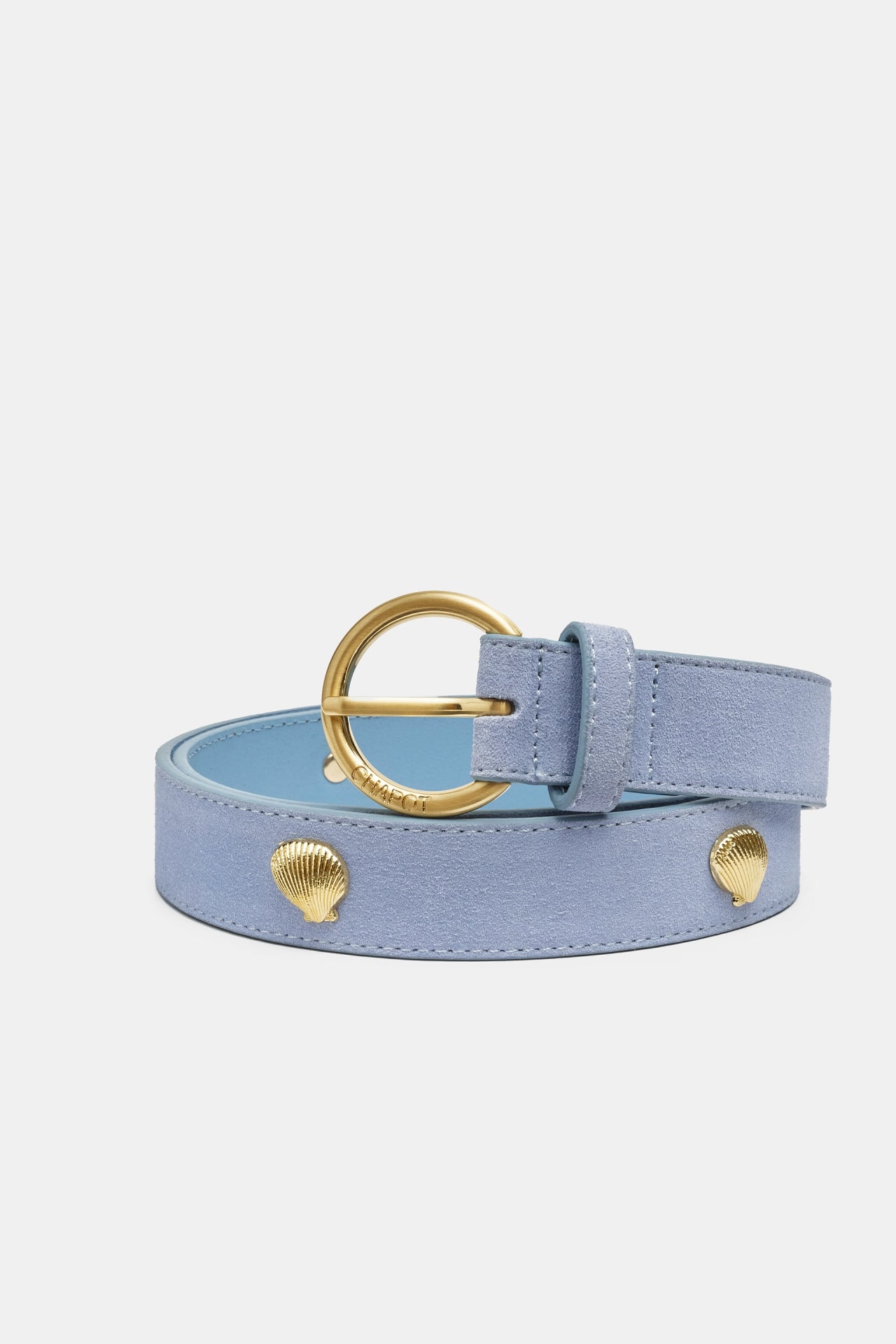 Studded Shell Belt | Pool Blue