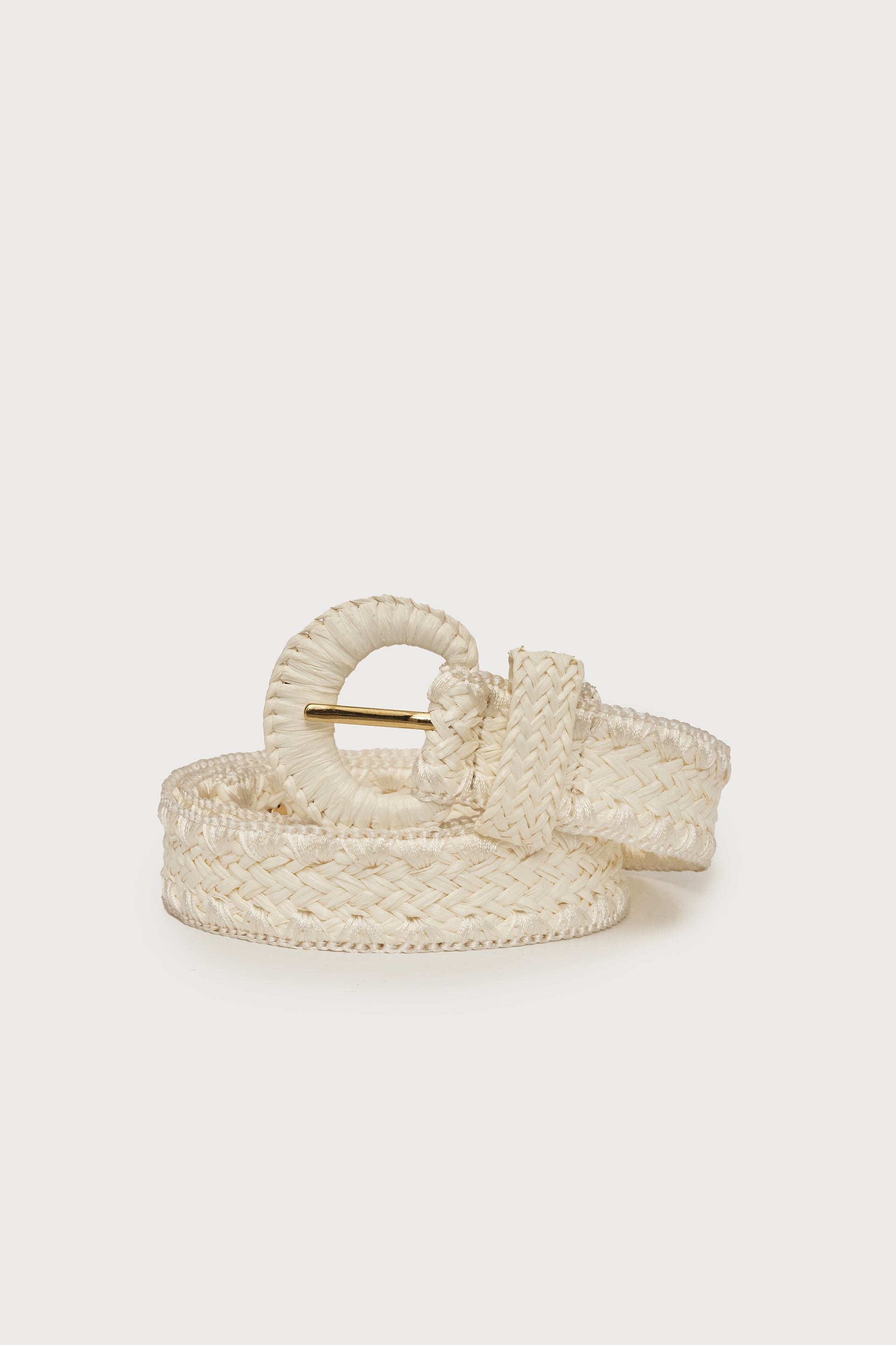 Raffia Belt | Cream White