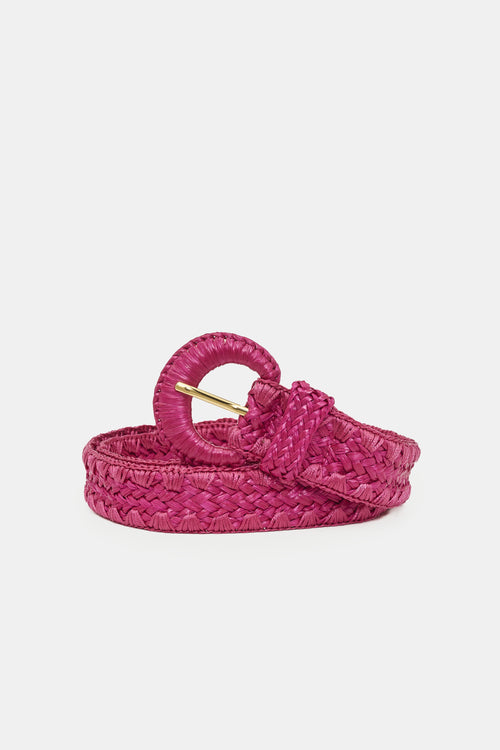 Raffia Belt | Pink Craze