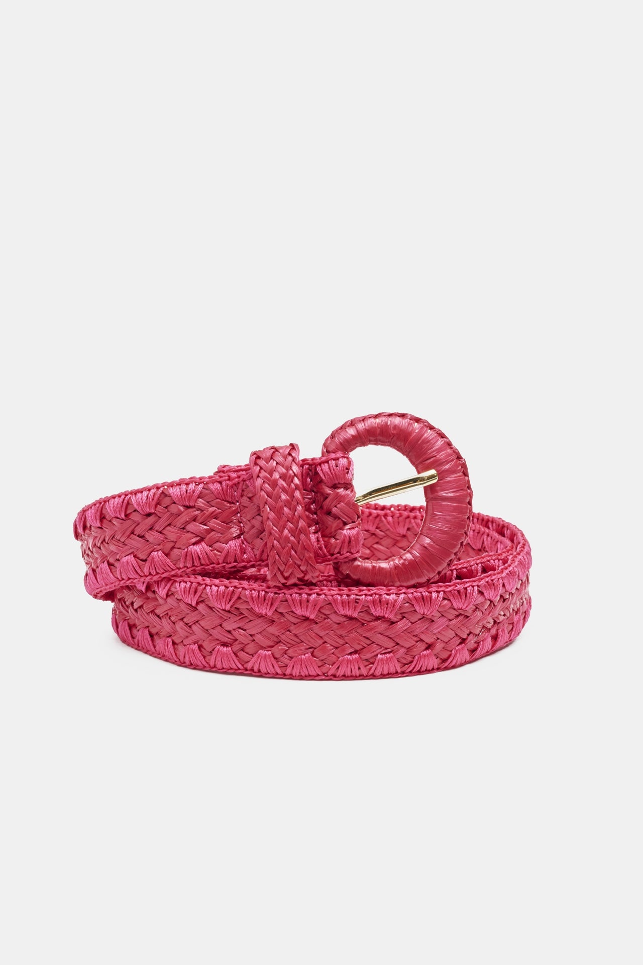 Raffia Belt | Pink Craze