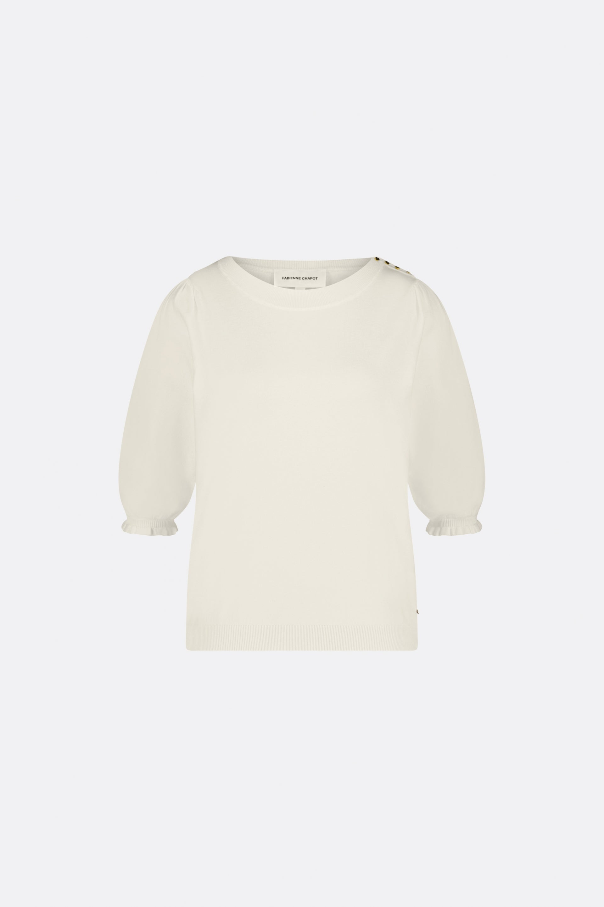 Milly SS Pullover | Cream White