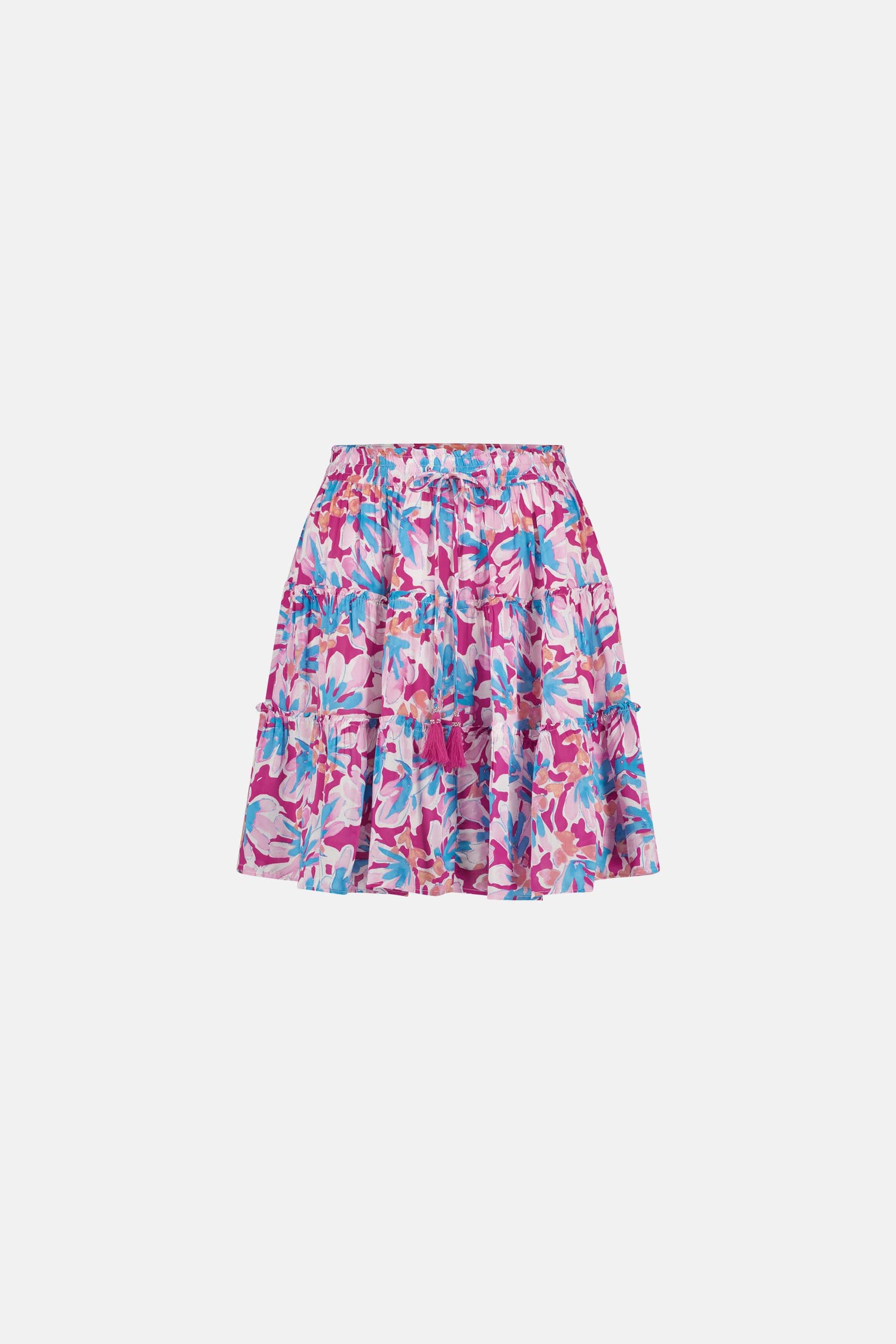 Mitzi Skirt | Azure Blue/Hot Pink