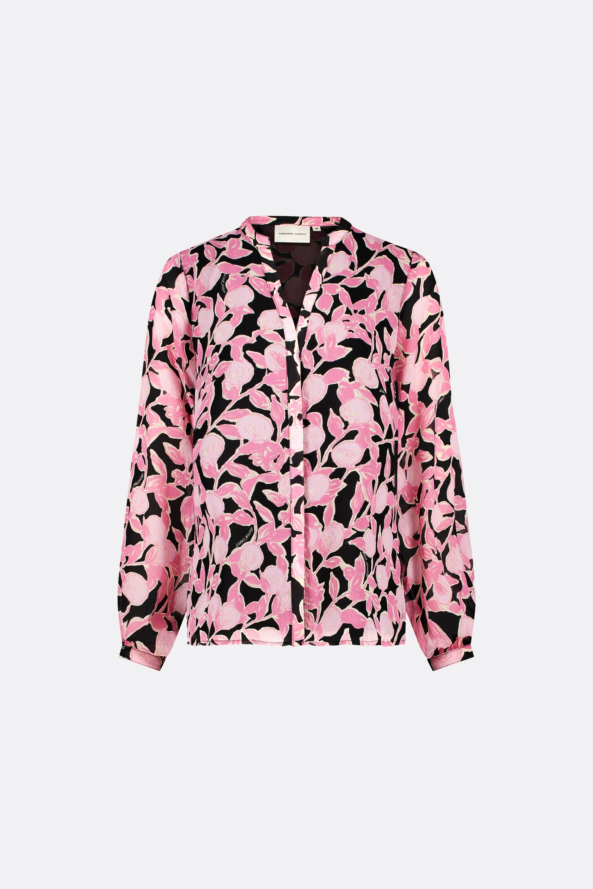 Frida Blouse | Black/Pink Rodeo