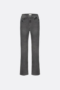 Lola Straight Jeans | Washed Dark Grey