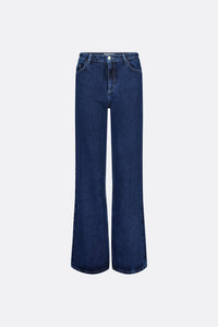 Thea Wide Leg Jeans | Indigo overdye