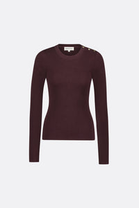 Lillian Slim Pullover | Chestnut