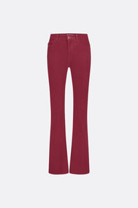 Eva Flare Trousers | Cerise red