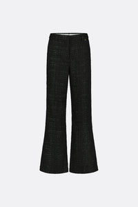 Remi Tweed Trousers | Black