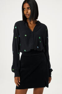 Lot Blouse | Black/Green