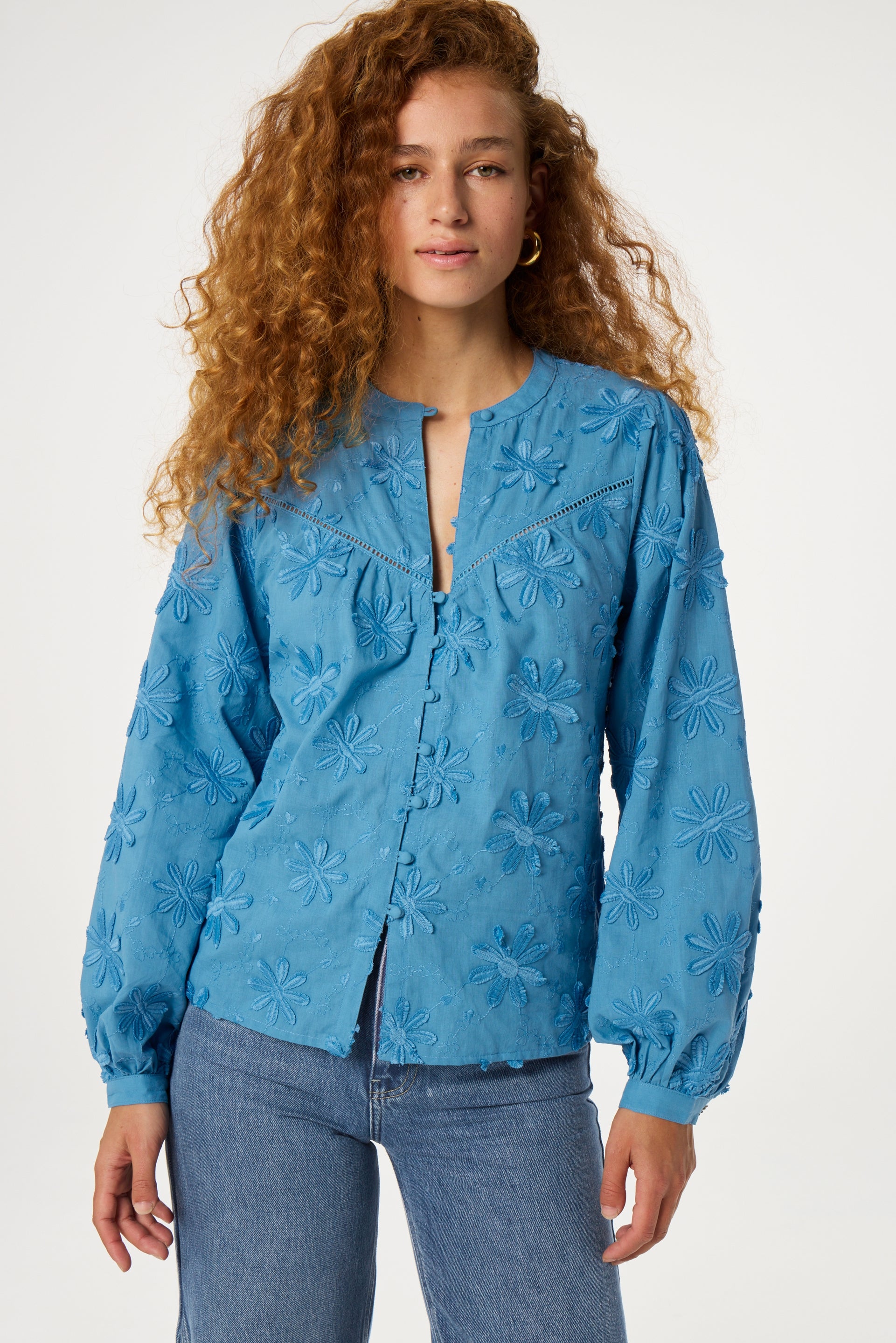 Fiore Blouse | Venus Blue