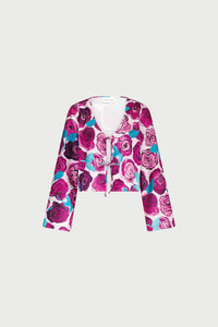 Bowie Blouse | Pink Darling/Azure B