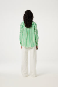 Alex Blouse | Warm White/Green App