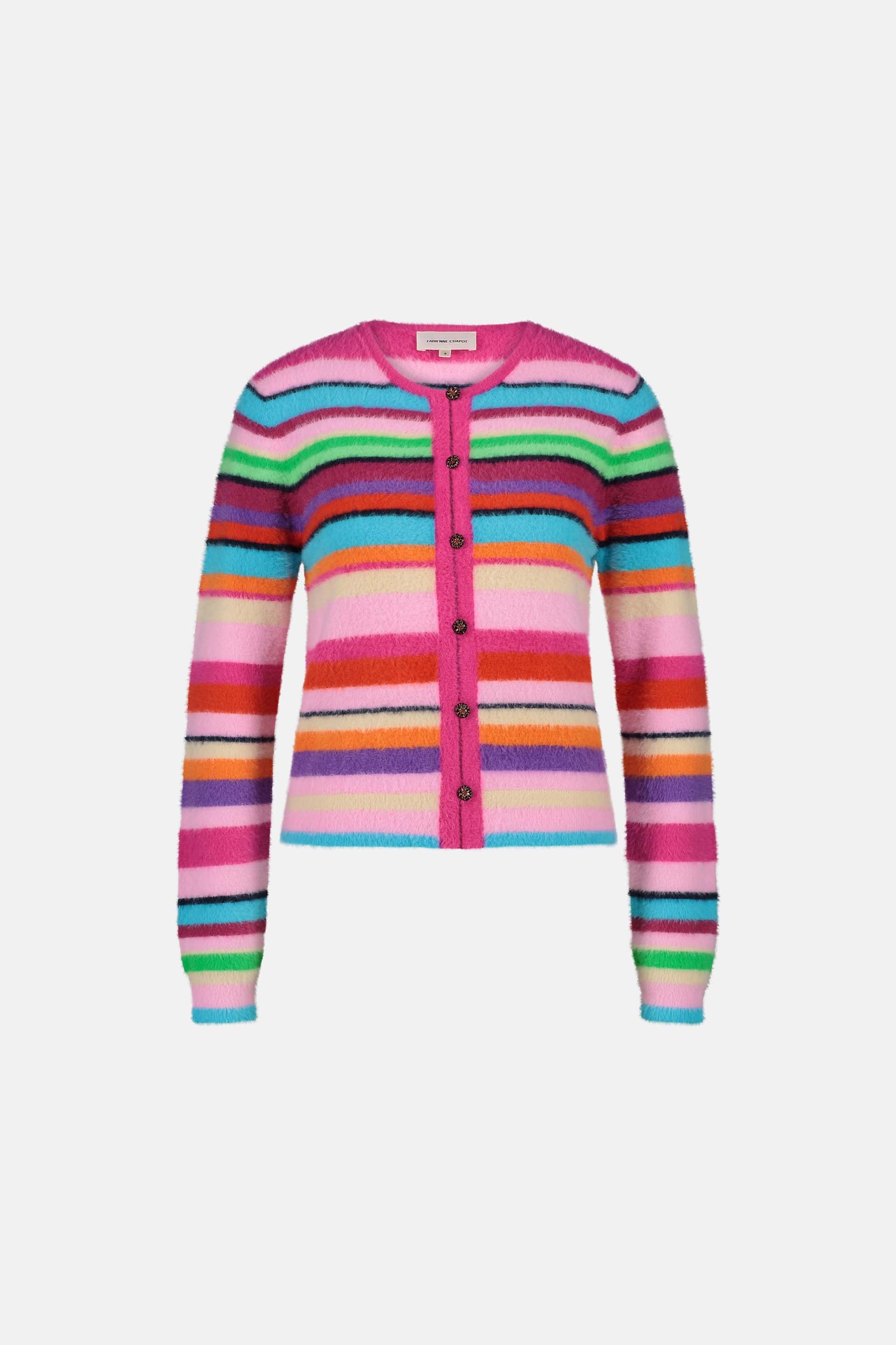 Henry Cardigan | Multi Stripe