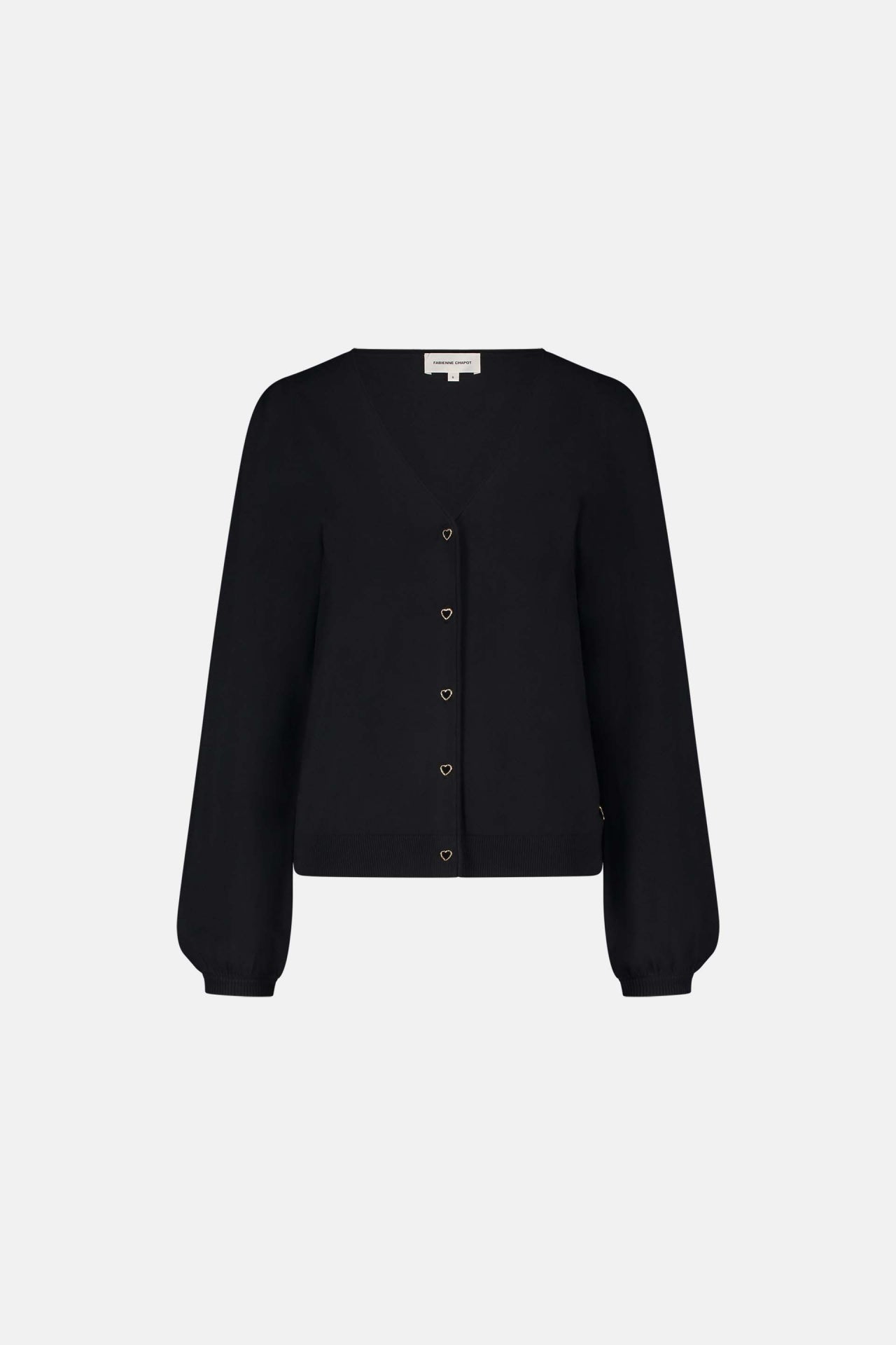 Molly V-Neck Cardigan | Black