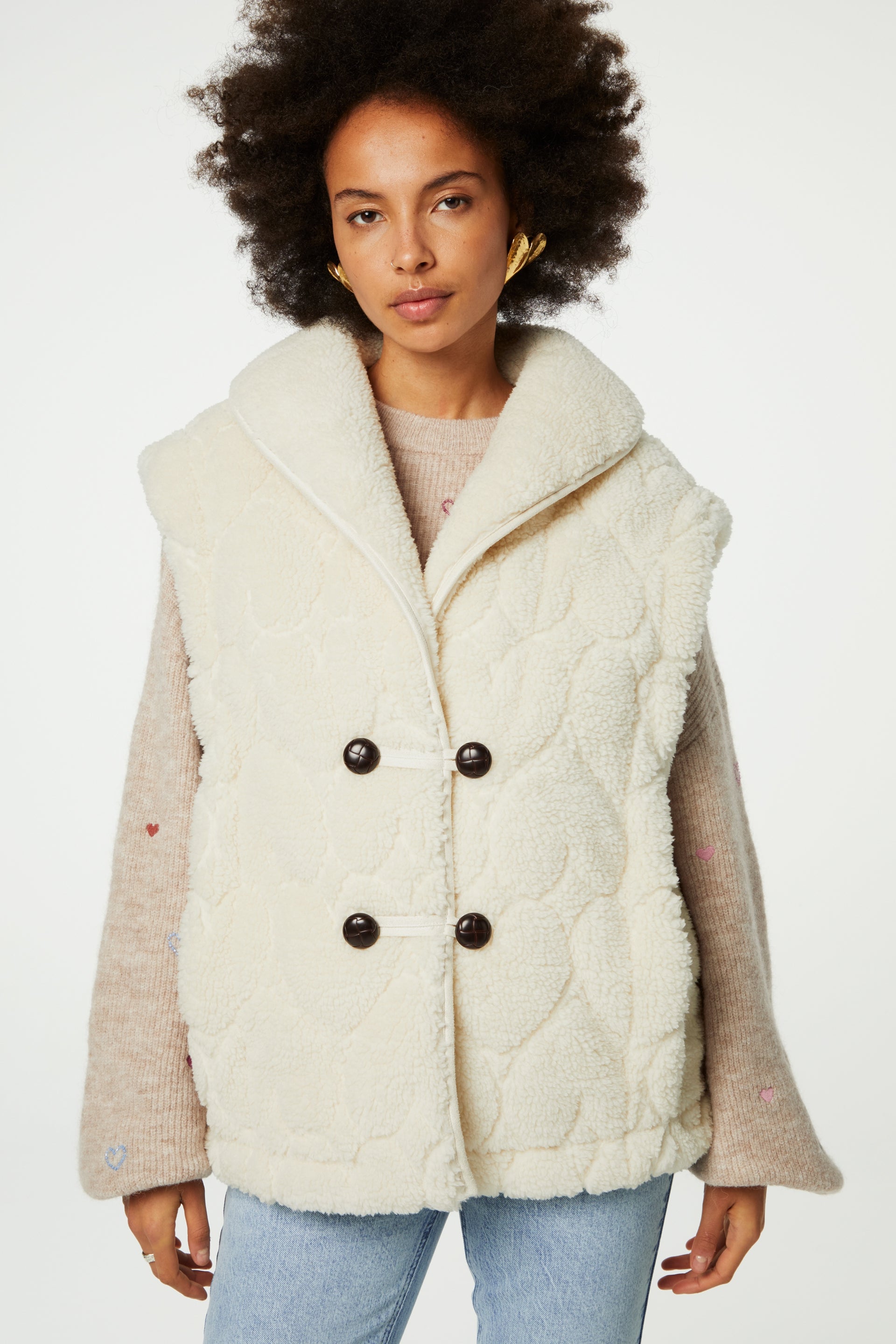 Merlin Gilet | Cosy White