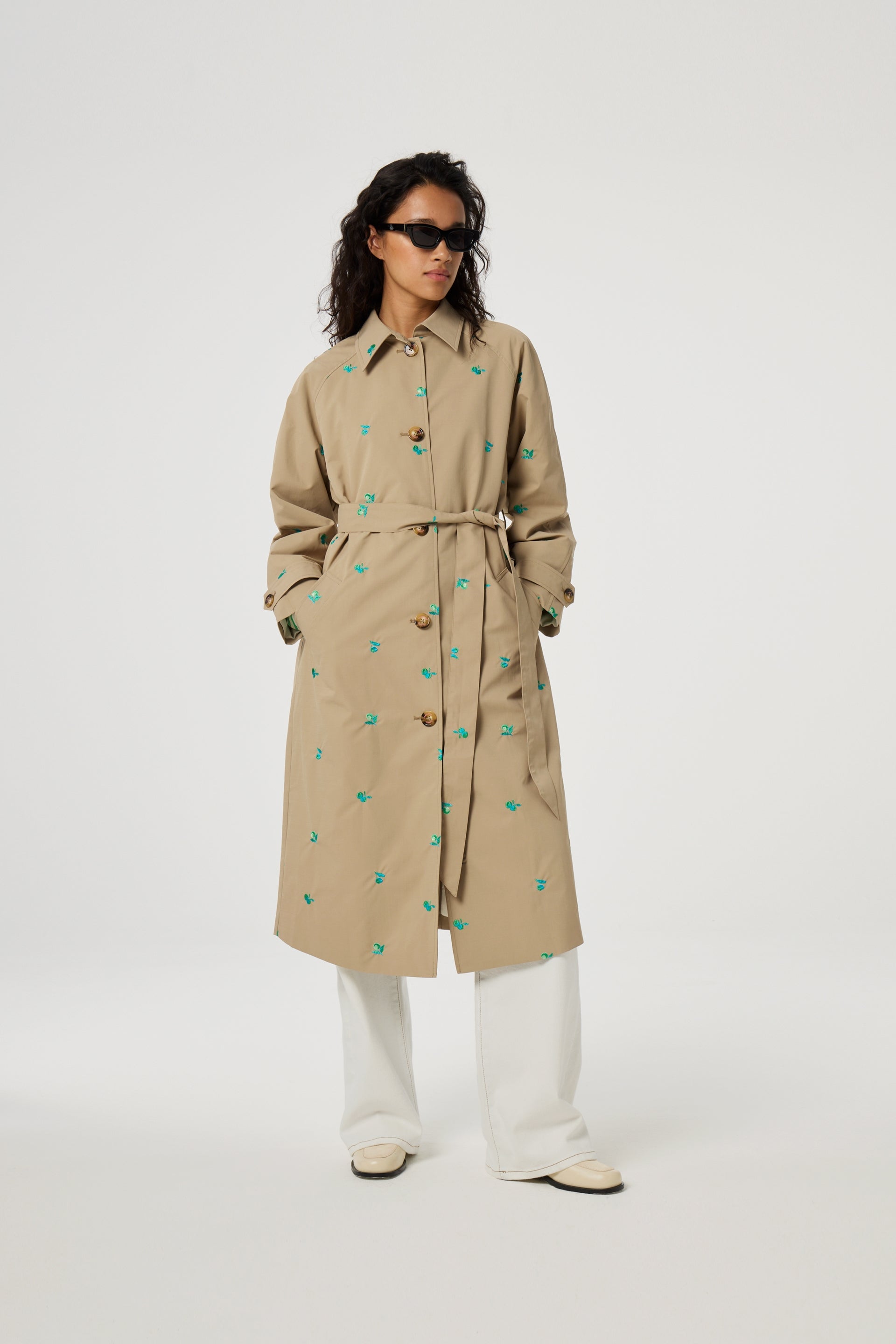 Troy Trenchcoat Long | Perfect Sand