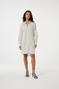 Allie Dress | Warm White/Pool Blue