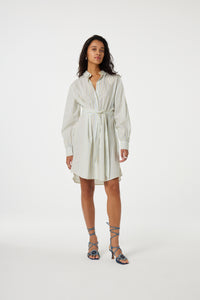 Allie Dress | Warm White/Pool Blue