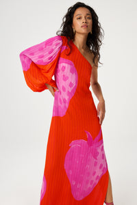 Liliana Dress | Tangerine/Pink Darli