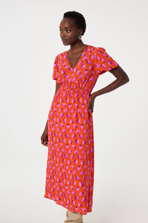 Bonna Dress | Tangerine/Pink Dream