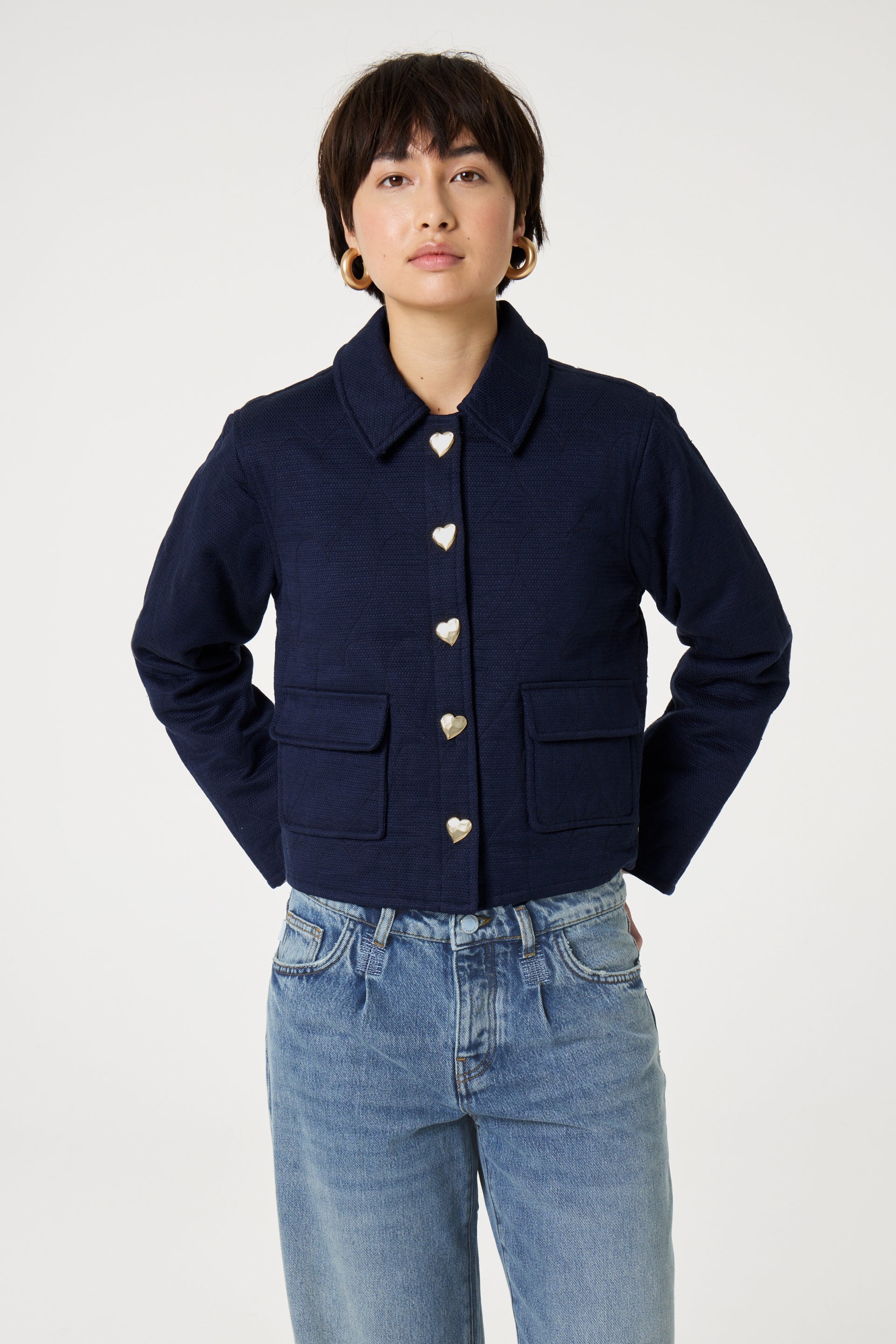 Jackie Padded Jacket | After Midnight Blue