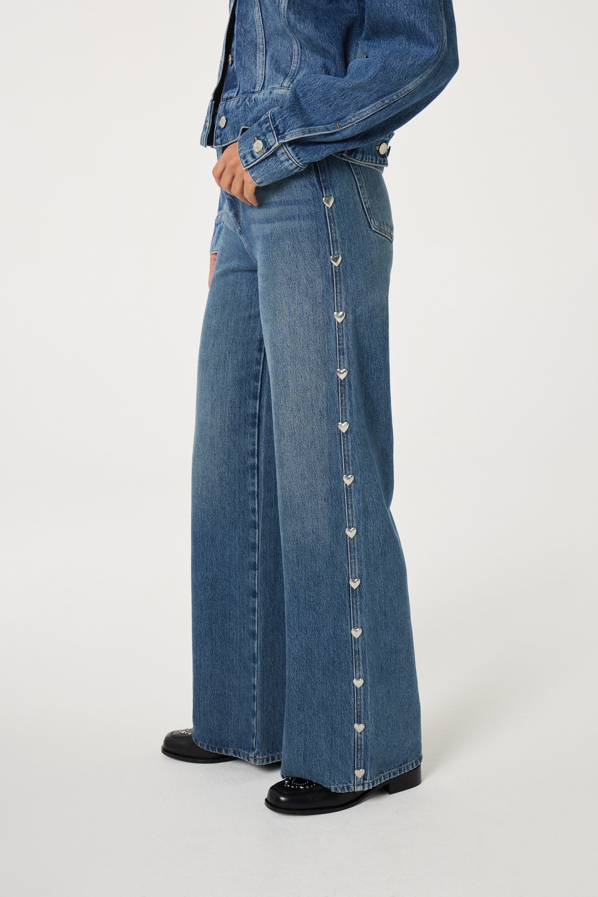 Alex Wide Leg Jeans | Medium Aged