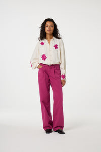 Lucy Wide Leg Jeans | Razzy Pink