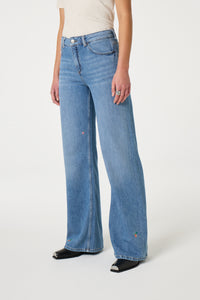 Thea Wide Leg Jeans | Mid Blue