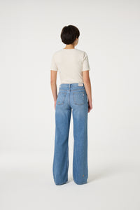 Thea Wide Leg Jeans | Mid Blue