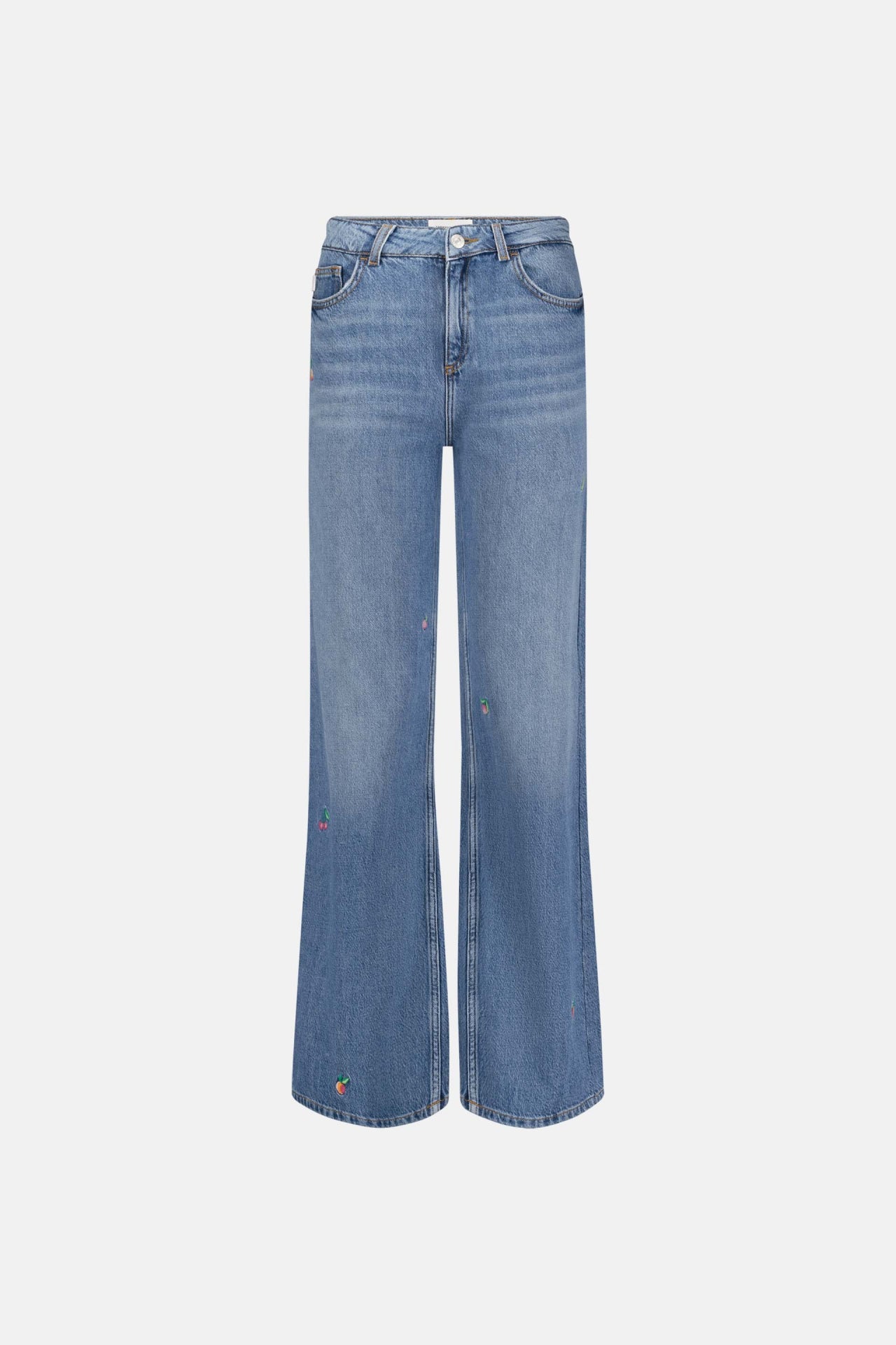 Thea Wide Leg Jeans | Mid Blue