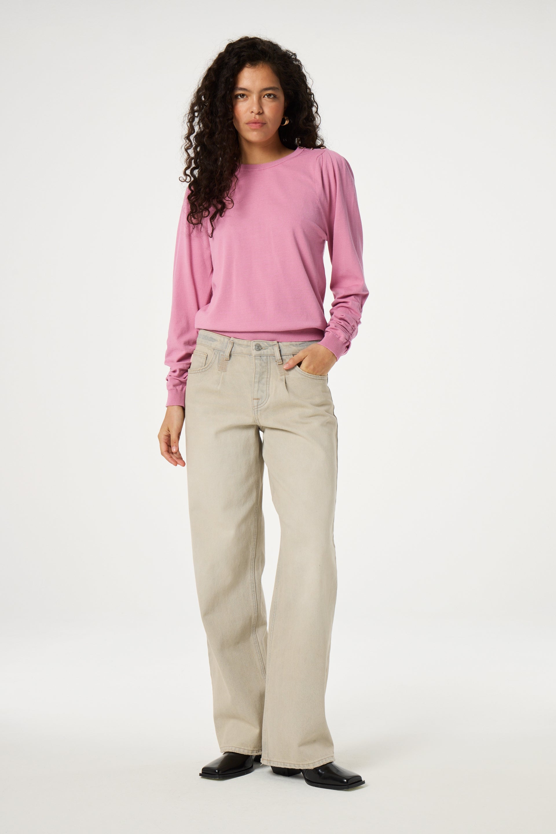 Molly Scrunch Pullover | Pink Money