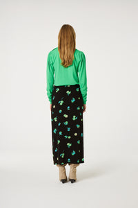 Molly Scrunch Pullover | Green Apple