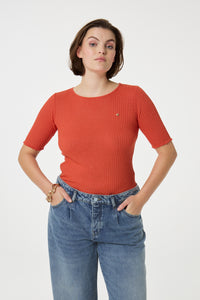 Gemma Short Sleeve | Tangerine