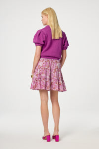 Mitzi Skirt | Tile Red/Plum Party