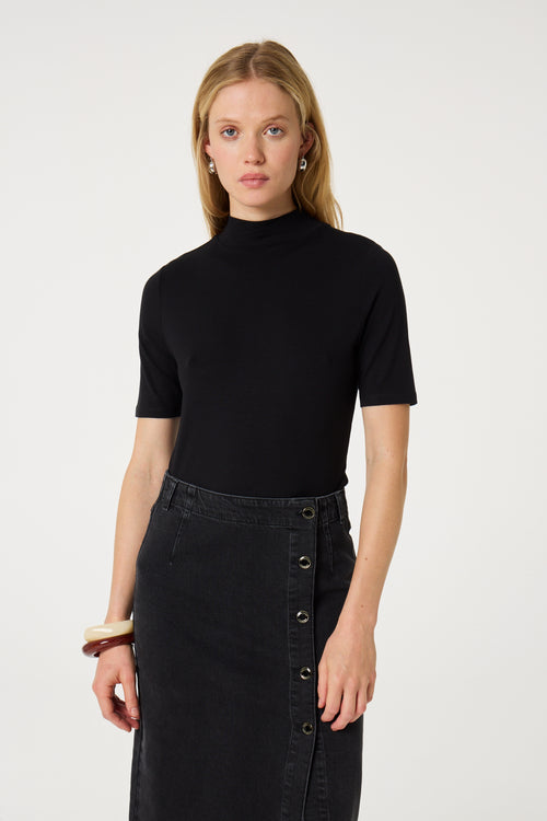 Carmel Denim Skirt | Washed Black