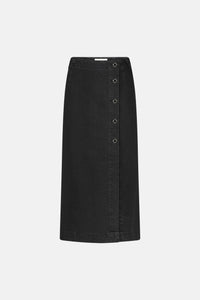 Carmel Denim Skirt | Washed Black