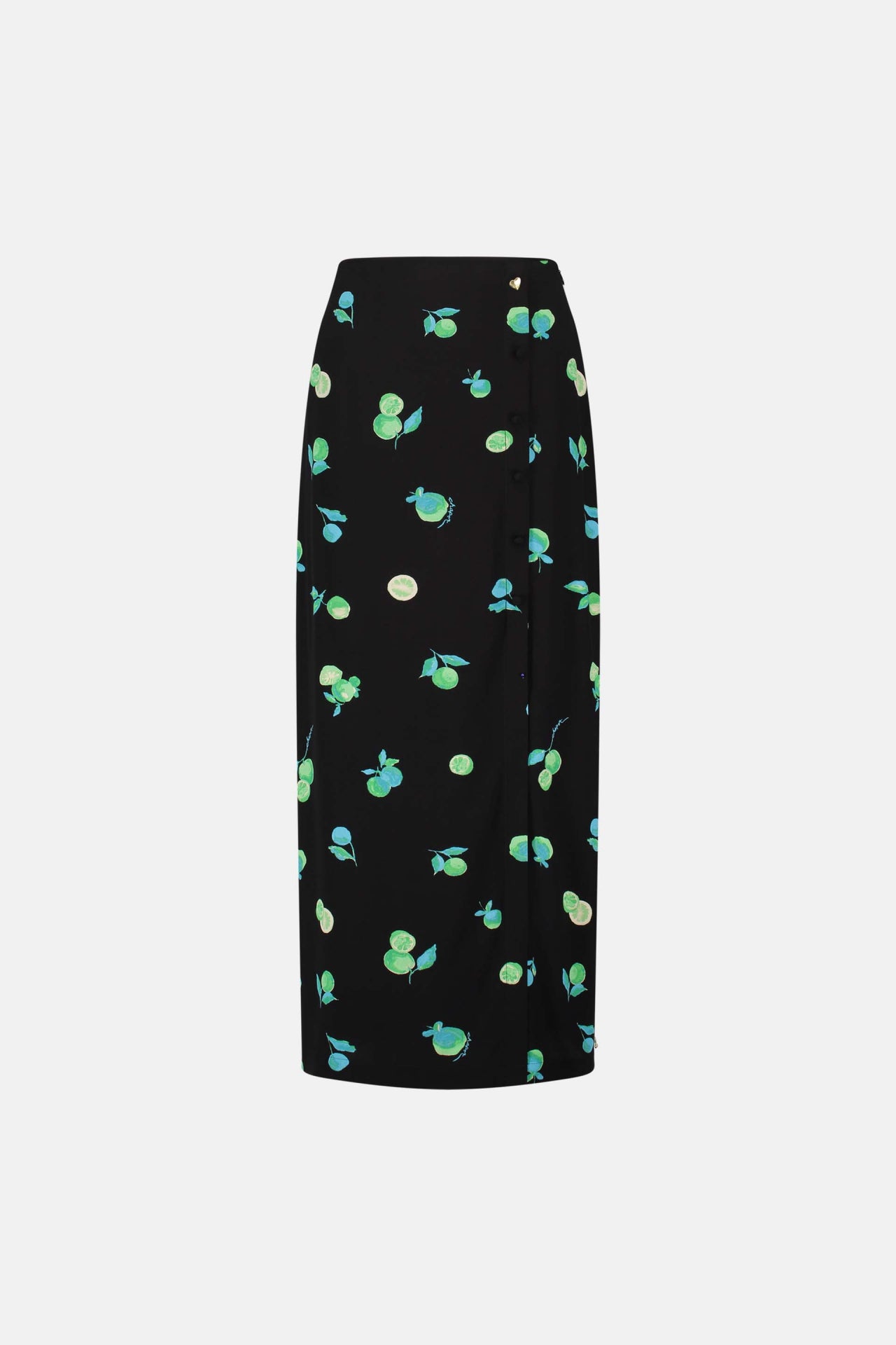 Liona Skirt | Black/Green Zest