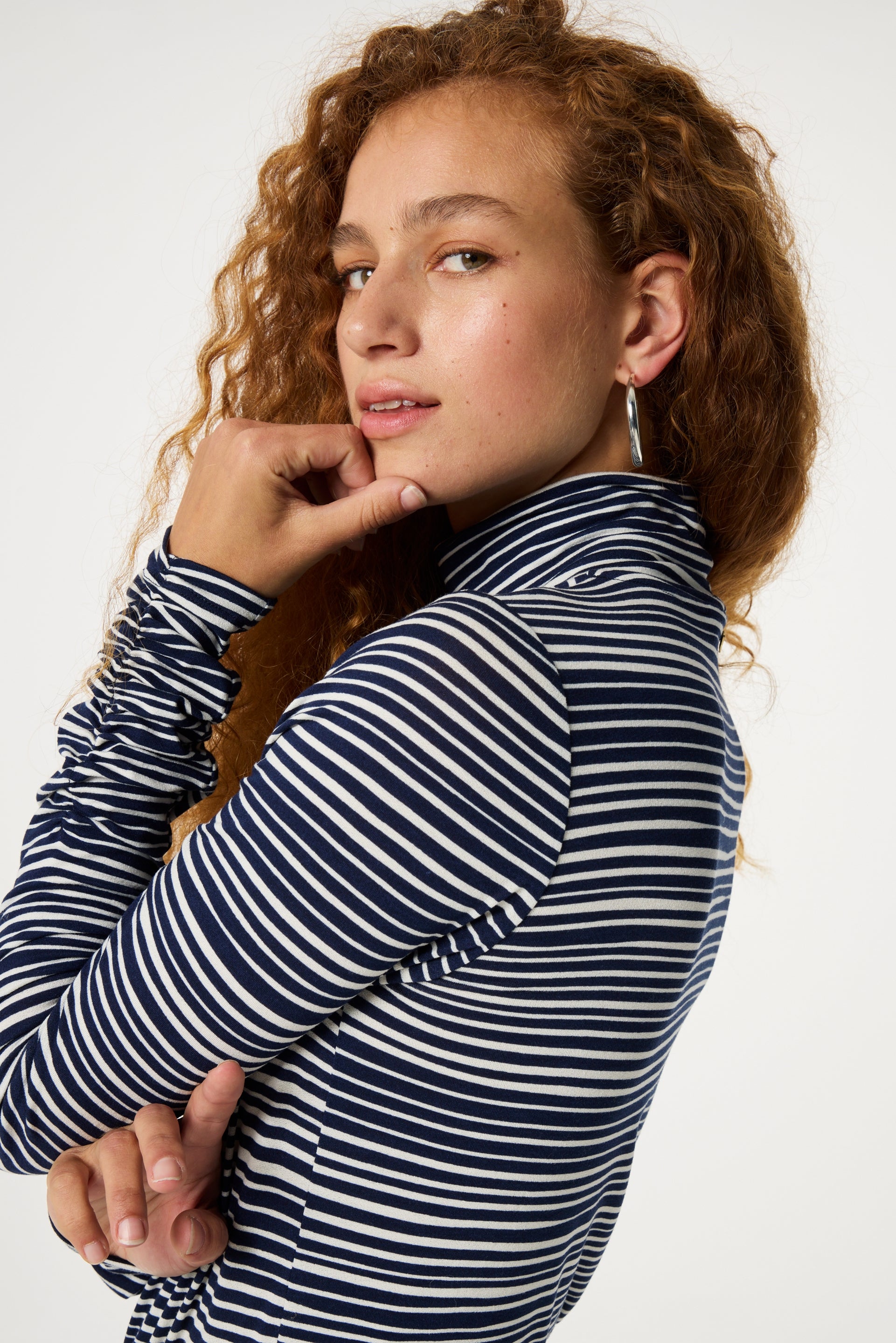 Jade Top | Nordic Navy/Cosy Whi