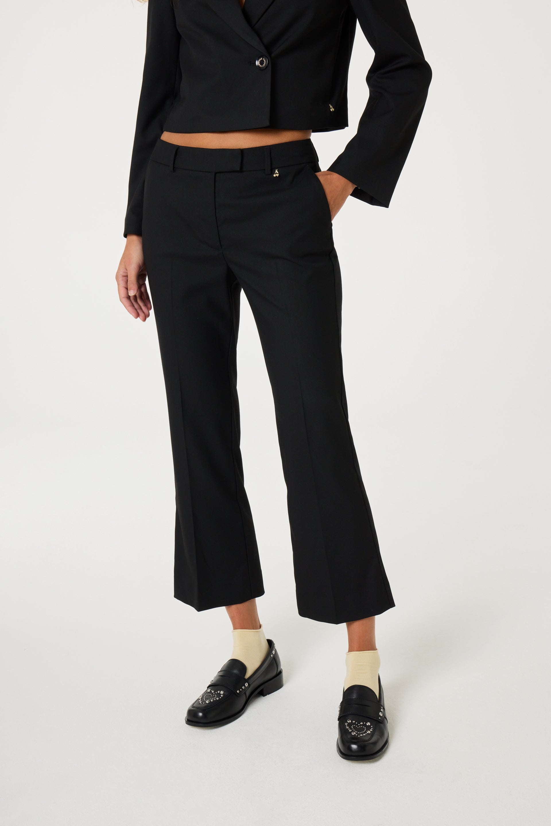 Kirby Kick Flare Trousers | Black