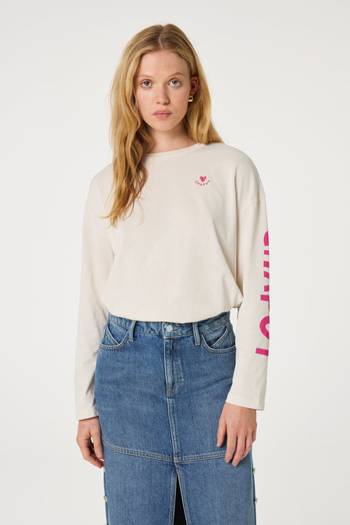 Phileine Long Sleeve T-Shirt | Cosy White