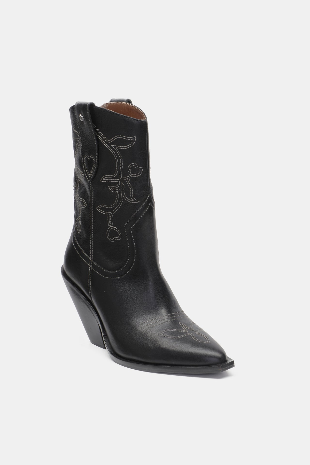 Asira Cowboy Boot Black Fabienne Chapot